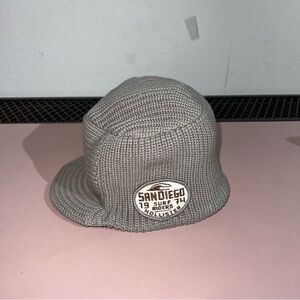 Rare Vintage Y2k Hollister Logo Knit Squadron Hat Tight Fit